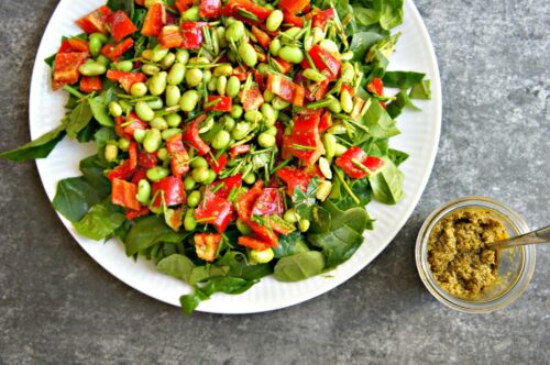 Forårssalater - Opskrifter på sunde salater - pestosalat og avocadosalat