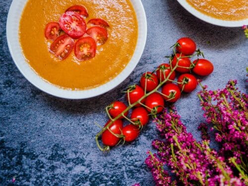 Rød gazpacho - Opskrift på antiinflammatorisk kold suppe med tomater