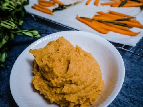 Sød kartoffel hummus - Opskrift på lækker og sund sweet potato hummus