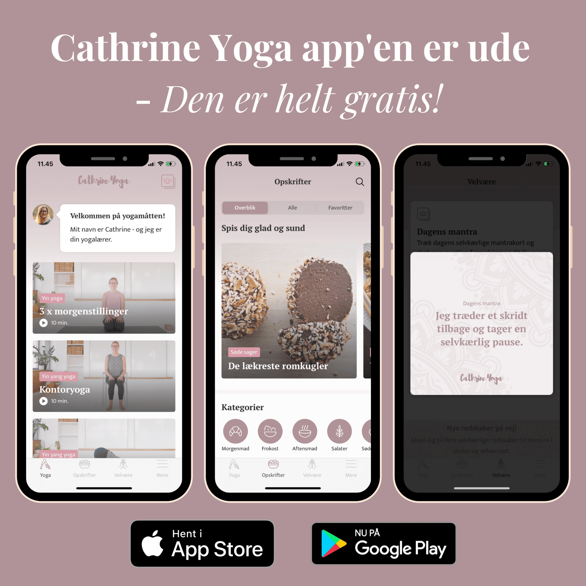 Cathrine Yoga App - Styrk din krop, dit sind og din sjæl (Gratis)