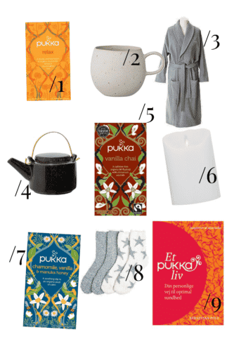 9 shoppe forslag til Hygge te