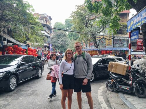 Cathrine og Tommy på rundrejse i Vietnams hovedstad, Hanoi