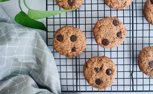 Chocolate chip cookies - Opskrift på sunde amerikanske cookies (glutenfri)