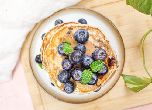 Blåbærpandekager - Opskrift på bløde, lækre og sunde pandekager!